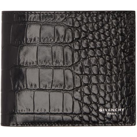 givenchy crocodile wallet|givenchy denim wallet.